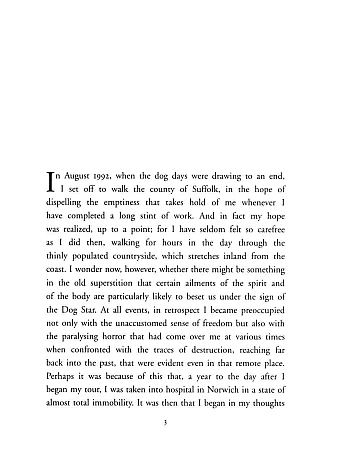 The Rings Of Saturn. W. G. Sebald