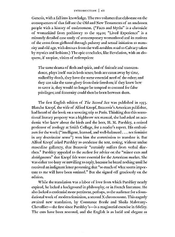 The Second Sex. Simone de Beauvoir