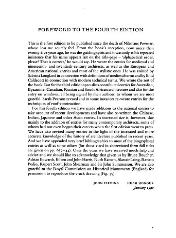 The Dictionary of Architecture. John Fleming