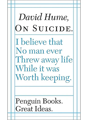 On Suicide. David Hume