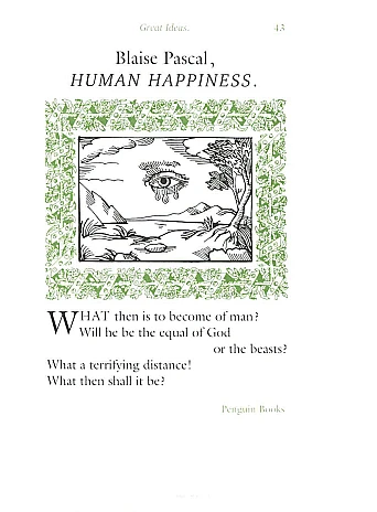 Human Happiness. Blaise Pascal