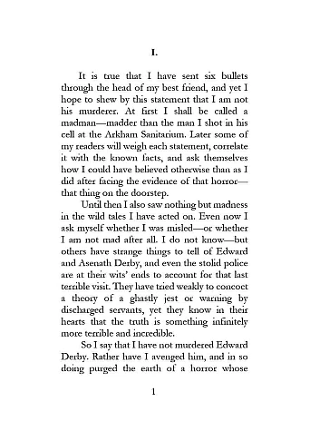 The Thing on the Doorstep and Other Weird Stories