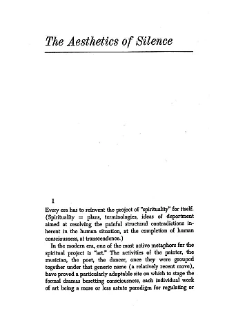 Styles of Radical Will. Susan Sontag