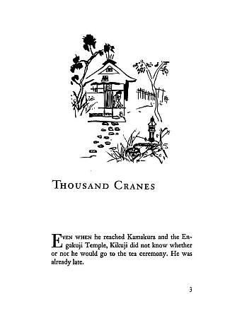 Thousand Cranes. Yasunari Kawabata