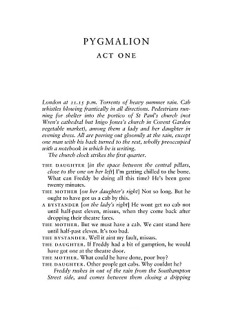 Pygmalion. A Romance in Five Acts