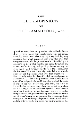 The Life and Opinions of Tristram Shandy, Gentleman