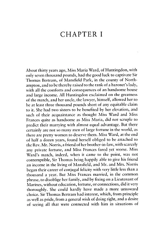 Mansfield Park. Jane Austen