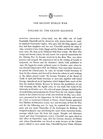 The Grand Alliance. The Second World War