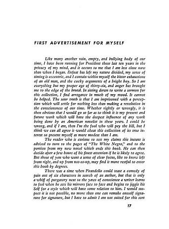 Advertisements for Myself