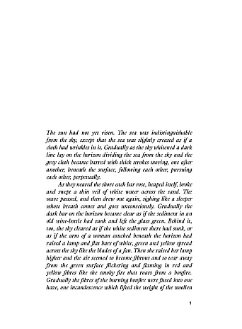 The Waves. Virginia Woolf