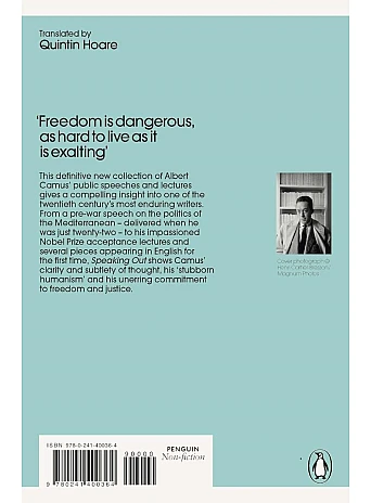 Speaking Out. Albert Camus