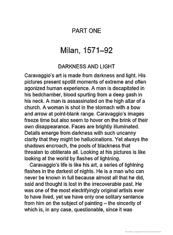 Caravaggio. A Life Sacred and Profane