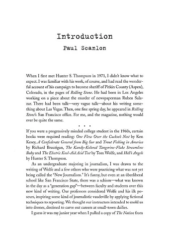 Fear and Loathing at Rolling Stone. Hunter S Thompson