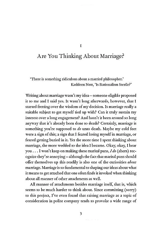 On Marriage. Devorah Baum