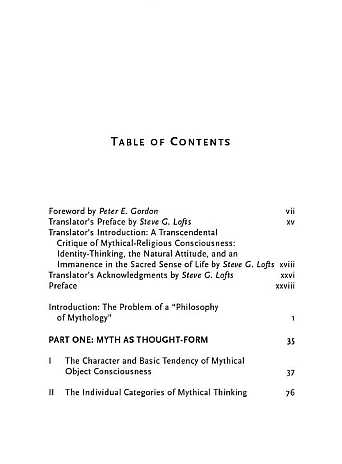 The Philosophy of Symbolic Forms, Vol. 2: Mythical Thought