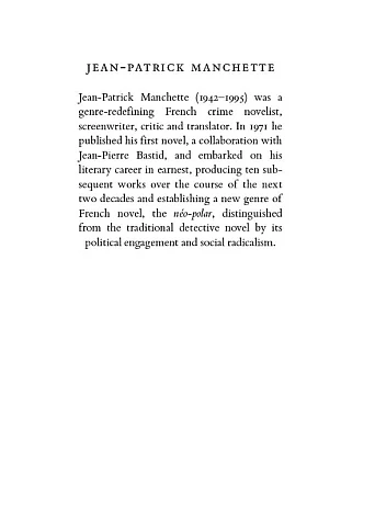 Nada. Jean-Patrick Manchette