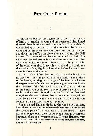 Islands in the Stream. Ernest Hemingway