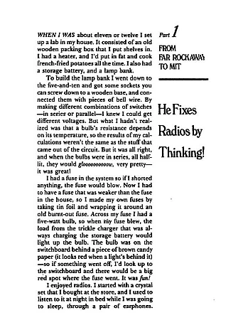 Surely You're Joking Mr Feynman. Adventures of a Curious Character