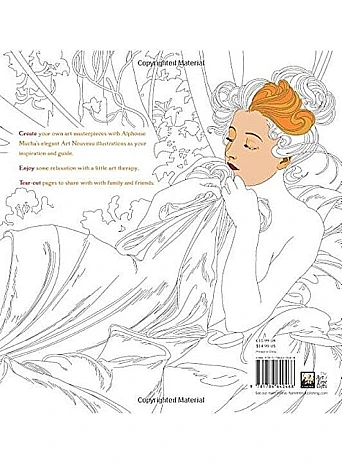 Alphonse Mucha (Art Colouring Book)