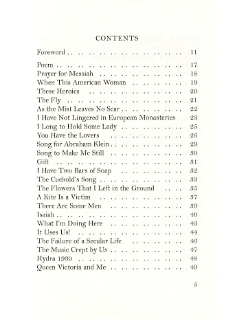 Leonard Cohen Poems