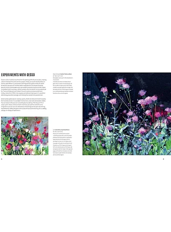 Contemporary Flowers in Mixed Media
