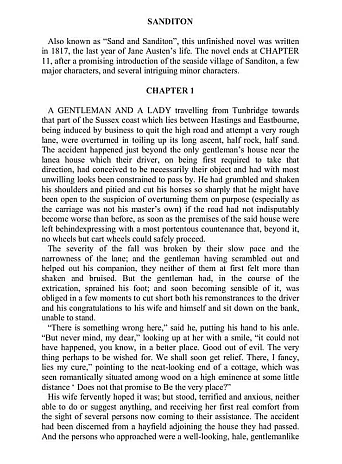 Sanditon and Other Stories