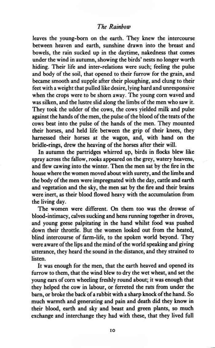 The Rainbow. D. H. Lawrence The Rainbow. D. H. Lawrence