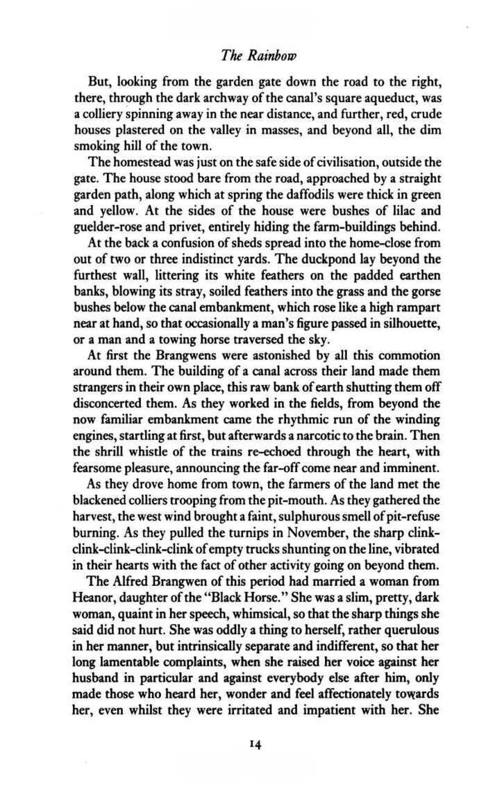 The Rainbow. D. H. Lawrence The Rainbow. D. H. Lawrence
