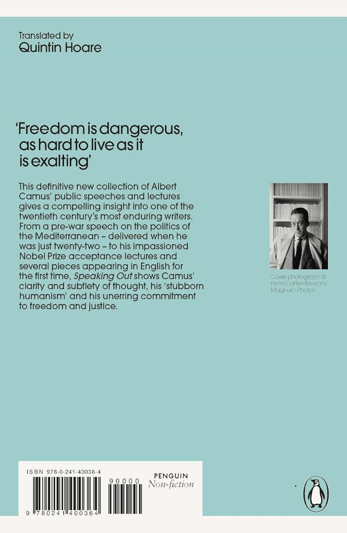 Speaking Out. Albert Camus Speaking Out. Albert Camus
