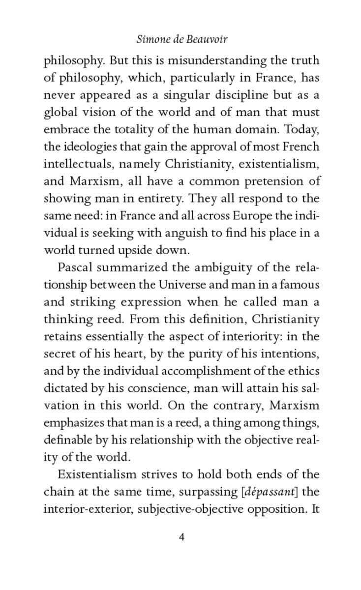 What Is Existentialism? Simone de Beauvoir What Is Existentialism? Simone de Beauvoir