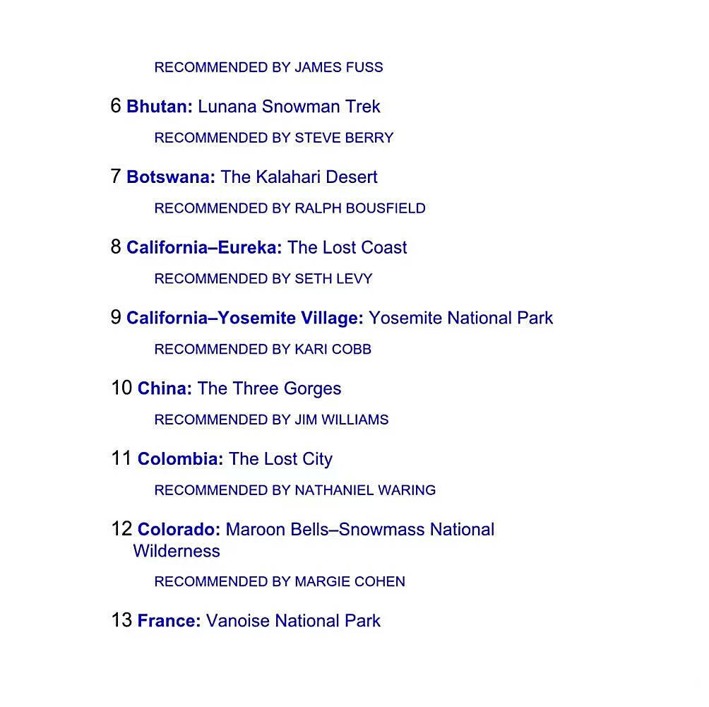 Fifty Places to Hike Before You Die . Outdoor Experts Share the World's Greatest Destinations Fifty Places to Hike Before You Die . Outdoor Experts Share the World's Greatest Destinations