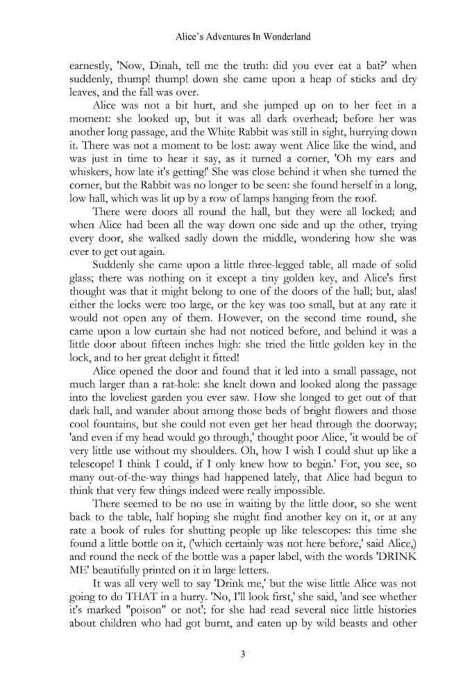 Alice's Adventures in Wonderland and Through the Looking Glass Alice's Adventures in Wonderland and Through the Looking Glass